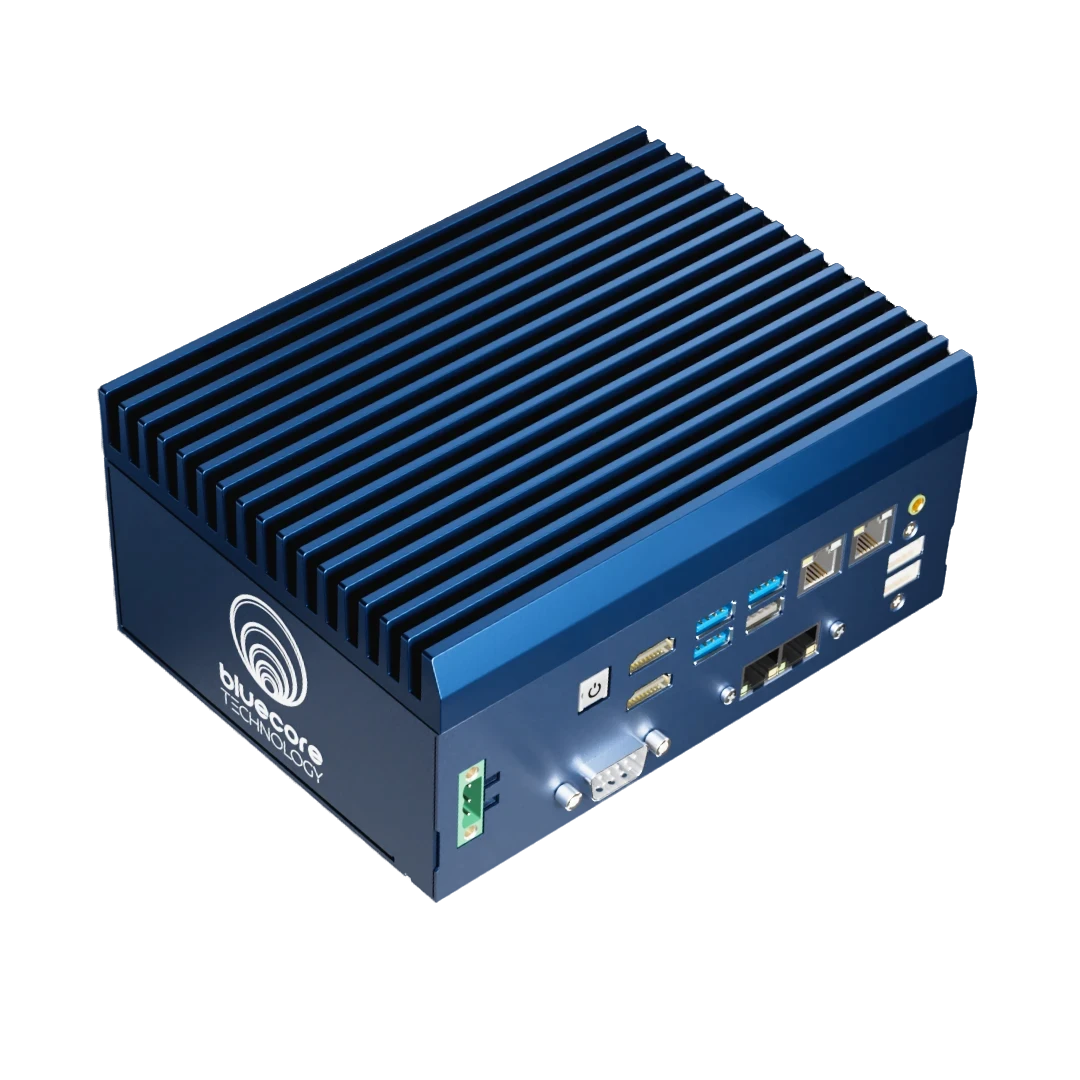 OmniCore Q5 AI-ready industrial PC with transparent background