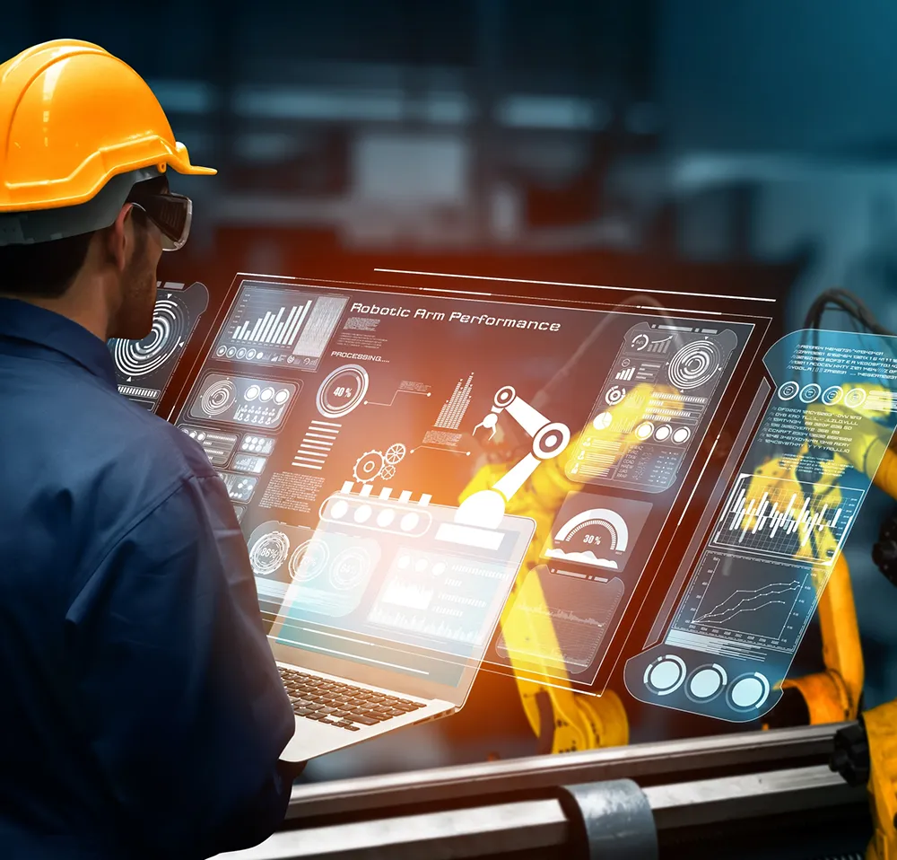 Industrial AI Vision showing smart factory automation